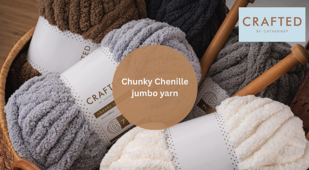 Chunky Chenille Yarn 8 Pack - Soft Thick Wool for Knitting & Crocheting