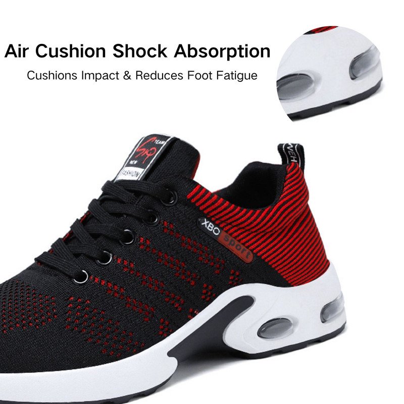 Men's Lightweight Breathable Athletic Sneakers with Arch Support - Gym & Running Shoes