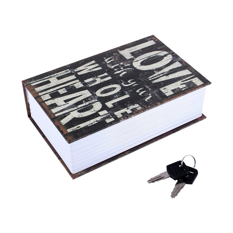 Secret Safe Security Box with Lock for Cash Jewelry and Valuables