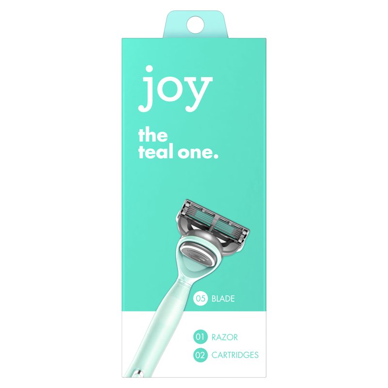 Women’s 5-Blade Razor with Non-Slip Handle & Refills - Teal, Purple, Pink