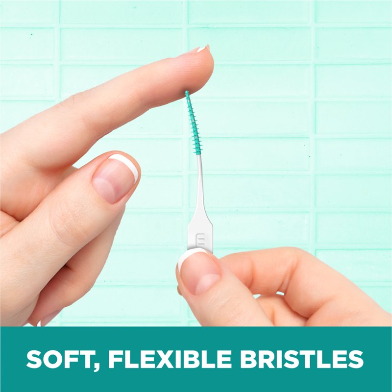 Dental Picks for Interdental Cleaning Soft Rubber Bristles 50+ Count