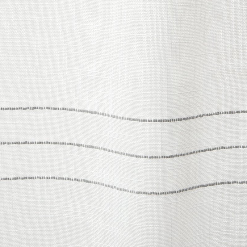 Light Filtering Curtain Panel Pair - Demi Style Linen-Like Fabric, 54x96, Grey