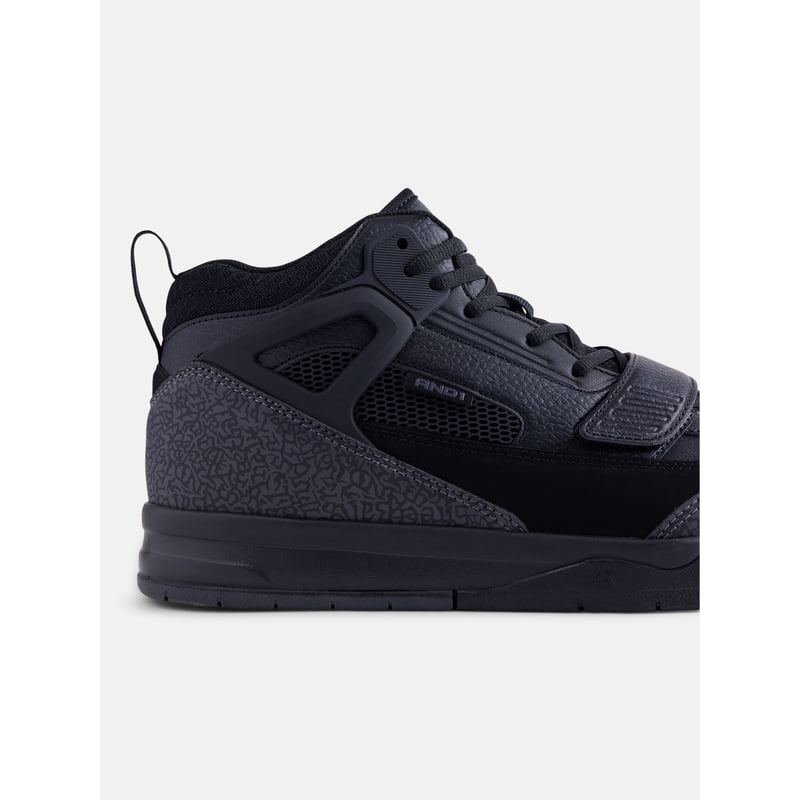 Men's Basketball Sneakers with Ankle Strap and Cushioned Insole