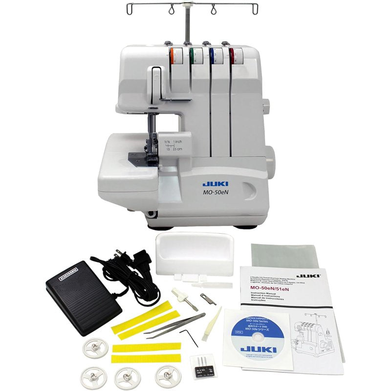 Juki MO-50eN Overlock Serger Sewing Machine - 3/4 Thread, Adjustable Features