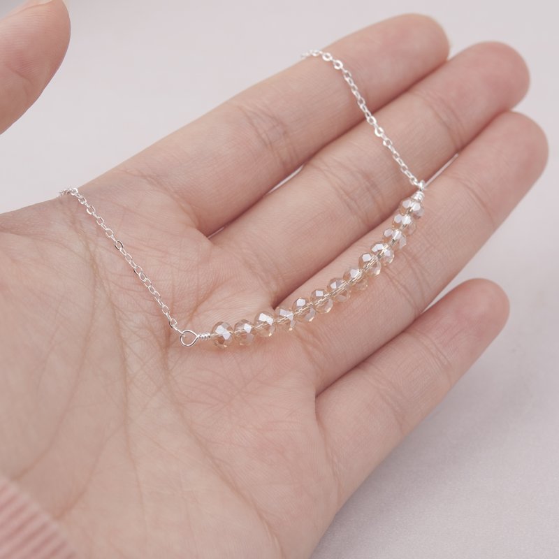 Sterling Silver Beads Necklace for 13th Birthday Girl - Customizable Gift