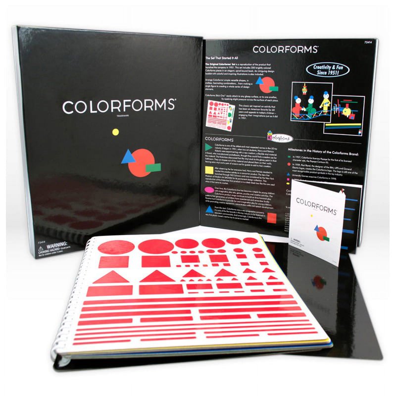 Color Forms Play Set with 350 Color Pieces - Classic Reusable Creative Toy for Ages 3+