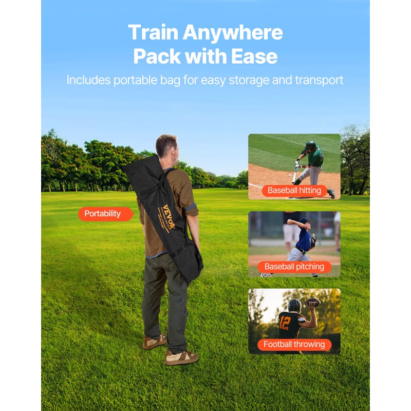 Football Throwing Net with Target Pockets - Portable Training Equipment for Accuracy