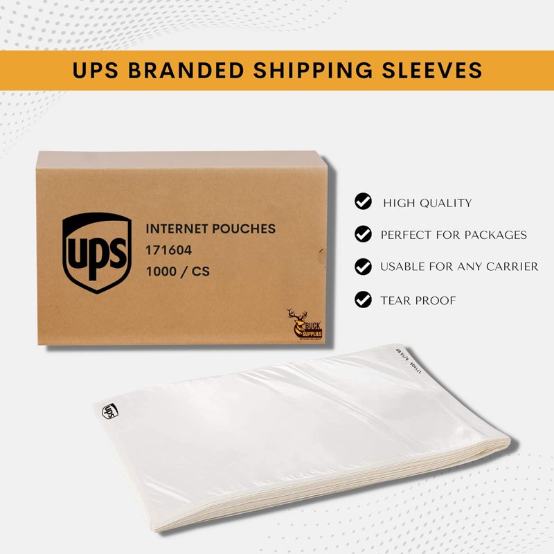 Pack of Waterproof Shipping Label Envelopes with Peel & Seal - Clear Packing Slip Envelopes for Invoices & Documents