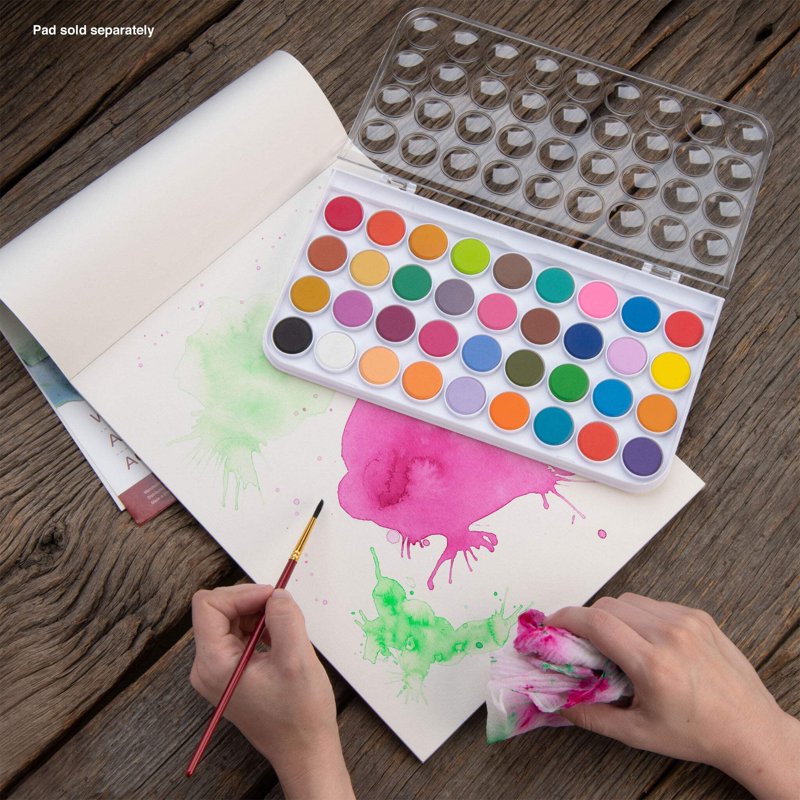 Watercolor Paint Set with 36 Colors and Brush - Art Supplies for Beginners and Artists