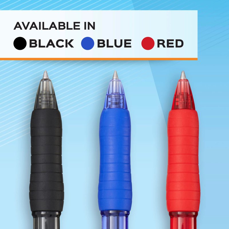 Gel Pens 0.7mm Black Retractable Pen Pack of 36 - Smooth Writing