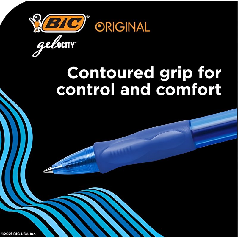Gel Pen Set - Retractable Medium Point (0.7mm) 18 Vivid Colors