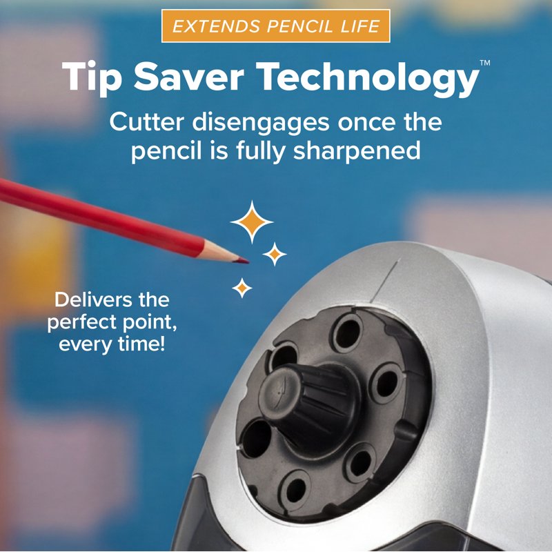 Commercial Electric Pencil Sharpener - Heavy Duty, Fast & Quiet
