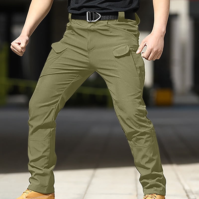 Men's Cargo Pants Outdoor Slim Fit Full Length Casual Trousers