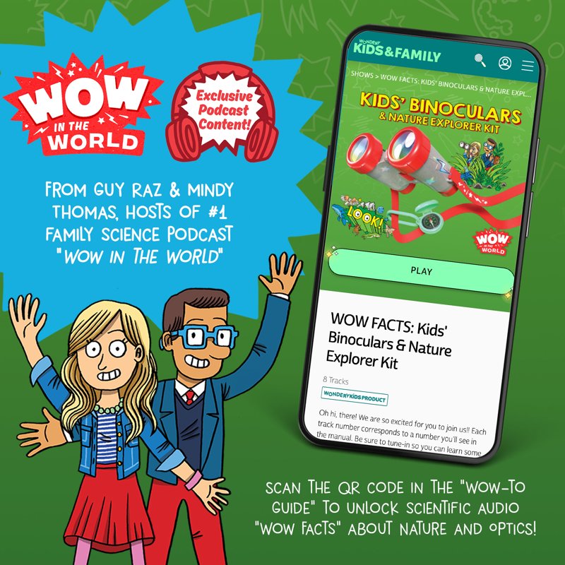 Kids' Nature Explorer Kit with Binoculars & Exploration Tools – STEM Educational Science Set for Ages 4+