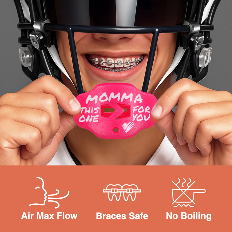 Moldable Adult Kids Sport Mouth Guard Pink - Dental & Impact Protection