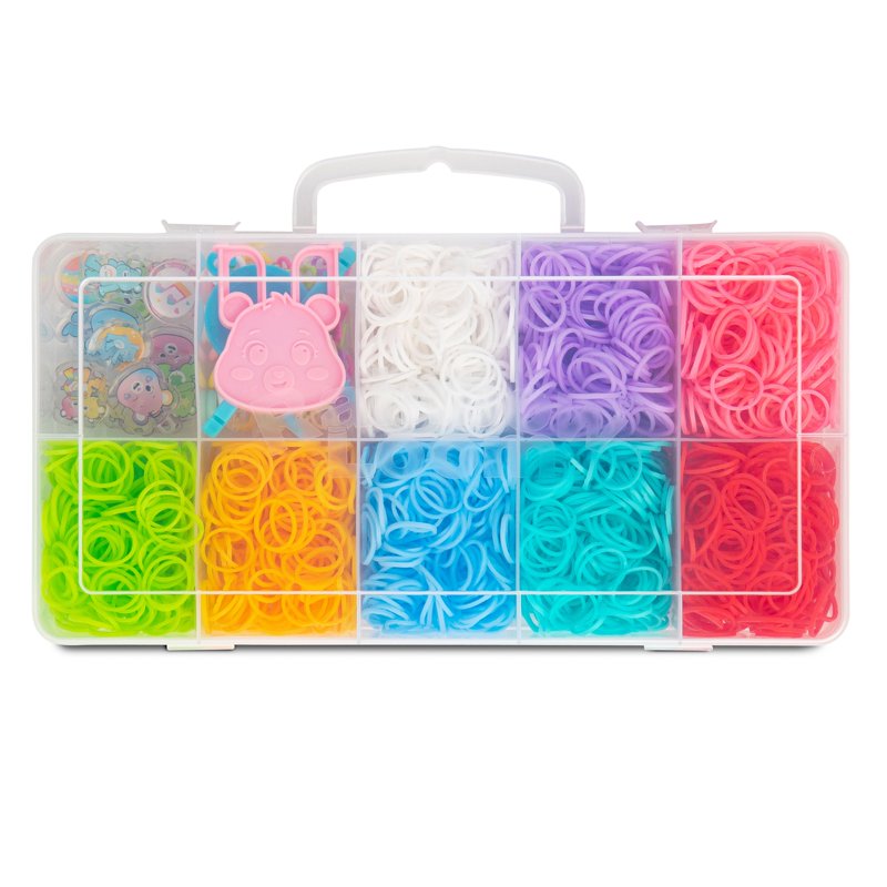 Kids DIY Rainbow Loom Care Bears Bracelet Kit with Charms & Bands