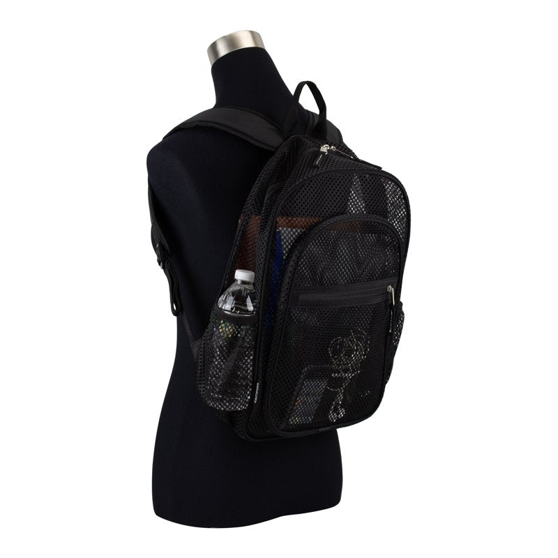 Large Mesh Backpack 6-Pack for School Sports & Travel - Padded Straps & Side Pockets