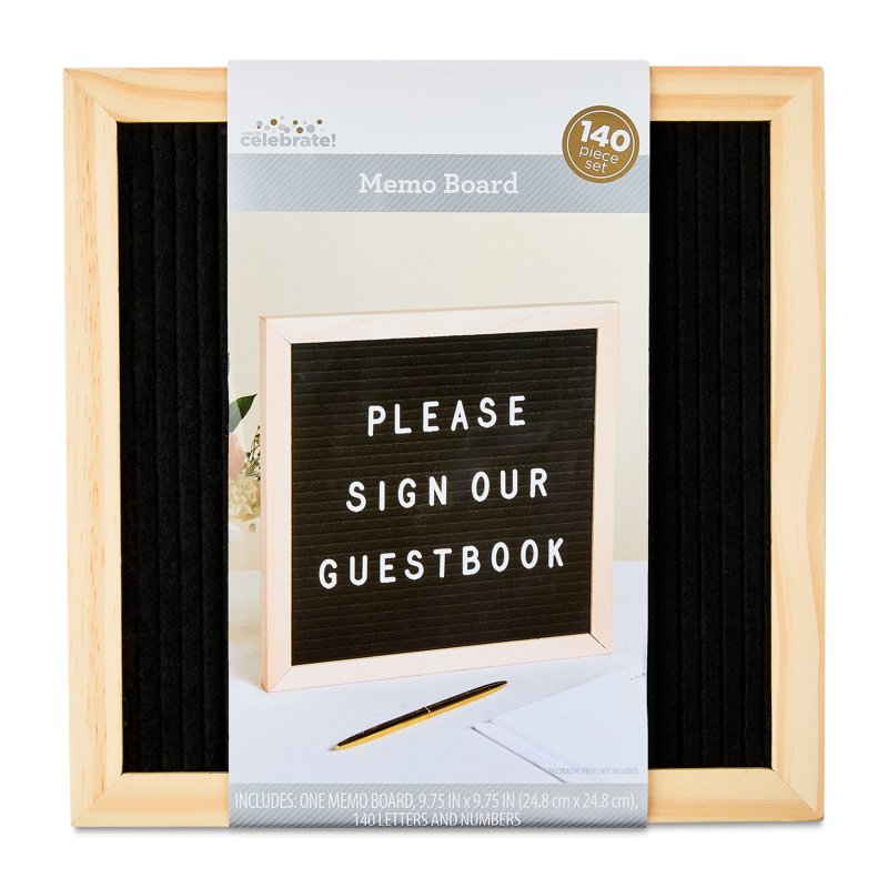 Felt Letter Message Board Set 10x10 Inches with 140 Letters for Home & Events