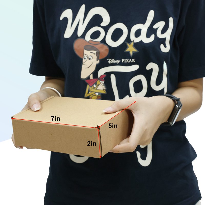 40 Pack Small Shipping Mailer Boxes 7x5x2 Inches Corrugated Cardboard