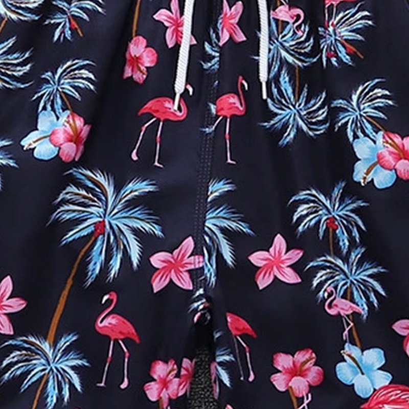 Kids Summer Ice Cream Print Hawaiian Shorts - Boys Elastic Waist Vacation Wear