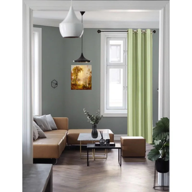 Blackout Window Curtain Drapes Set of 2 - Room Darkening Grommet Panels for Bedroom & Living Room