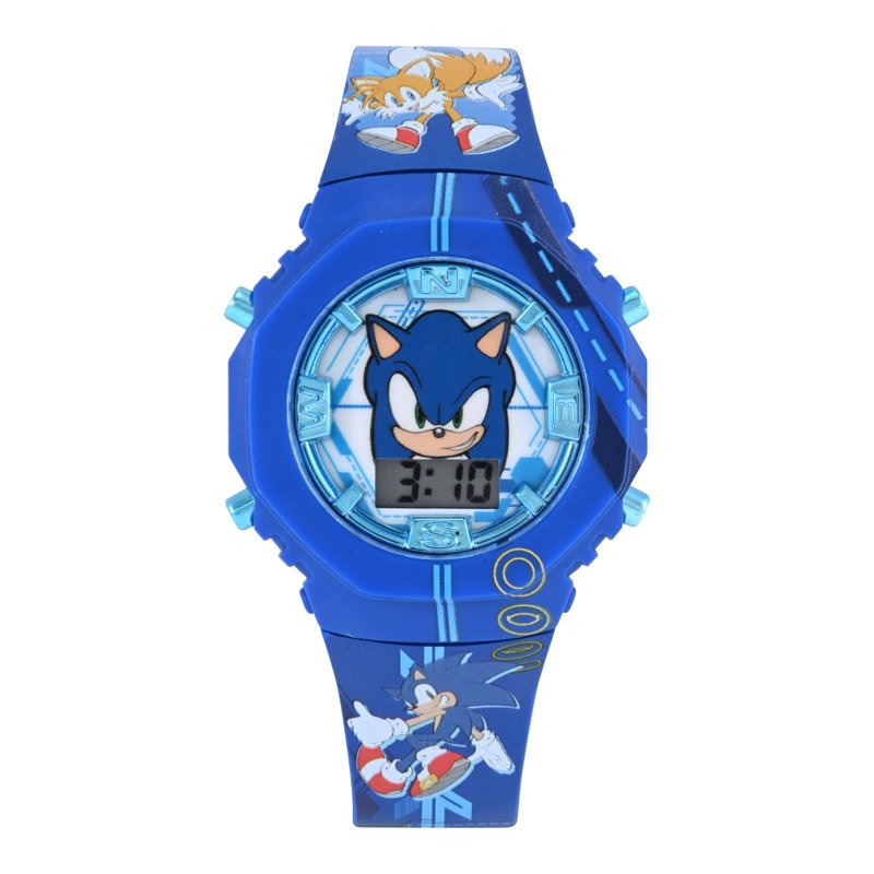 Children's Digital Watch and Compass Set - Sonic Themed, Blue, Unisex