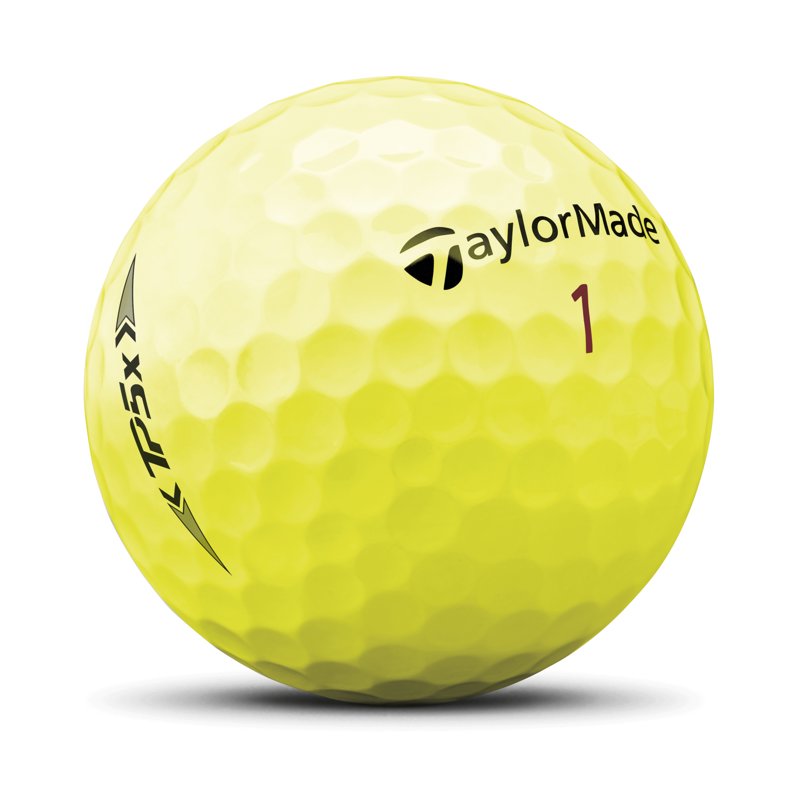 TaylorMade TP5x Golf Balls 12 Pack - Yellow (2022)