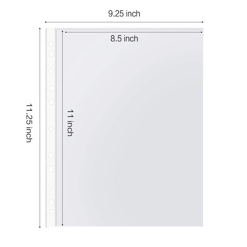 Heavy Duty Clear Plastic Sheet Protectors 360 Pack for 8.5x11 Documents