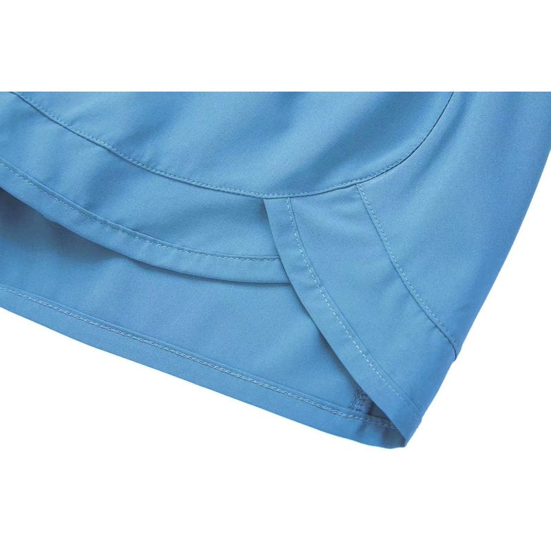 Women's Athletic Running Shorts with Mesh Liner & Zip Pocket - Lightweight, Quick-Dry