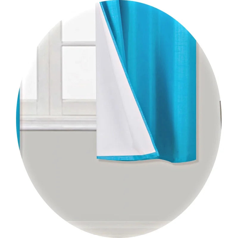 2-Piece Short Grommet Window Curtain Set with Foam Backing - Multiple Colors