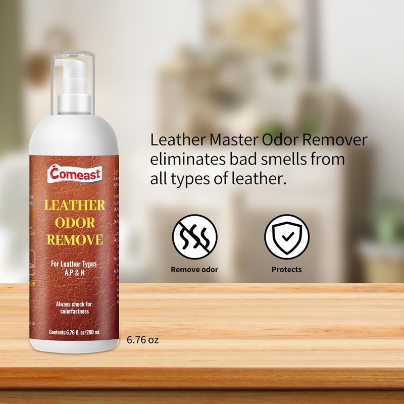 Leather Odor Remover Cream - Clean, Protect & Restore Leather Furniture & Car Interiors