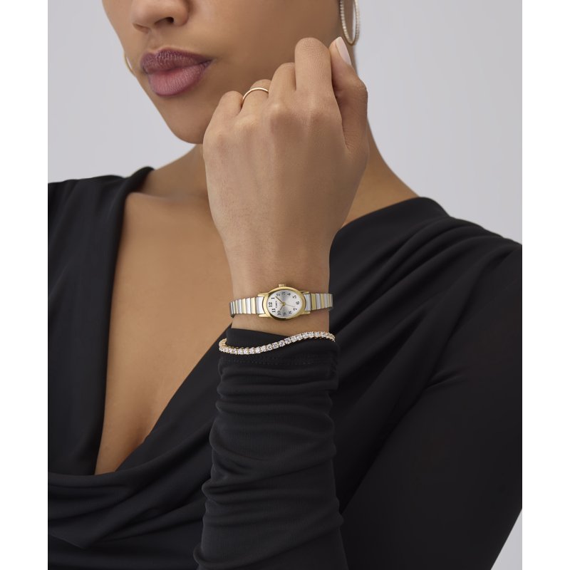Timex Women's Oval Two-Tone Expansion Band Watch Accessories