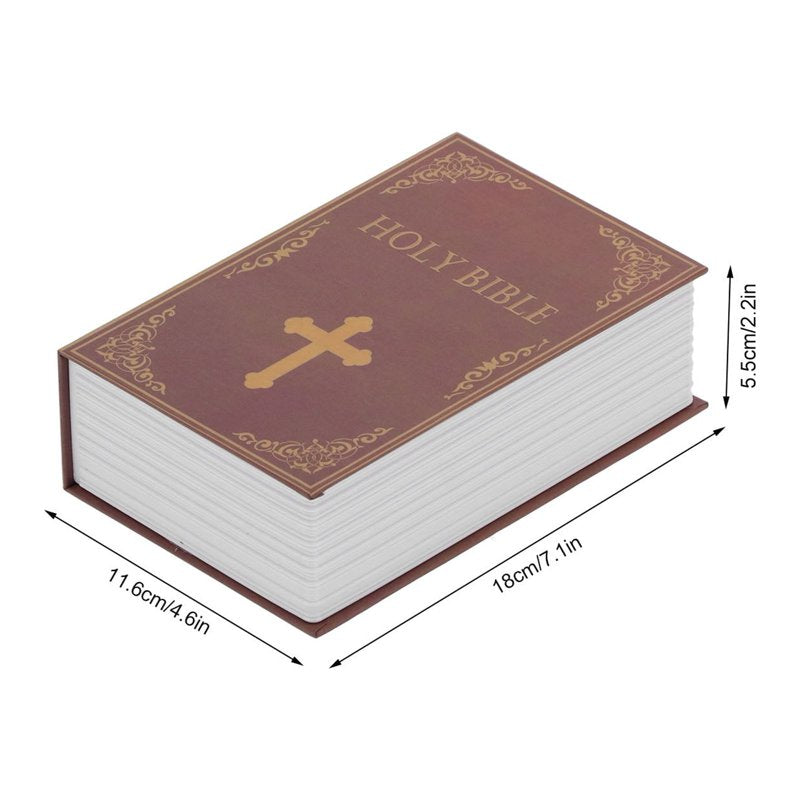 Book Safe with Combination Lock - Discreet Mini Dictionary Hidden Storage Box