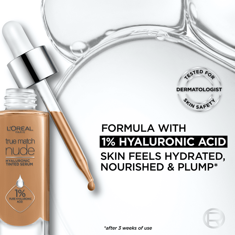 Hydrating Serum Foundation with Hyaluronic Acid - Multiple Shades & Sizes