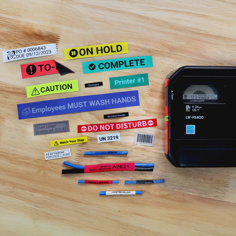 Industrial Label Maker Kit with Wireless Bluetooth and Heat-Shrink Tape – Durable Professional Labeling