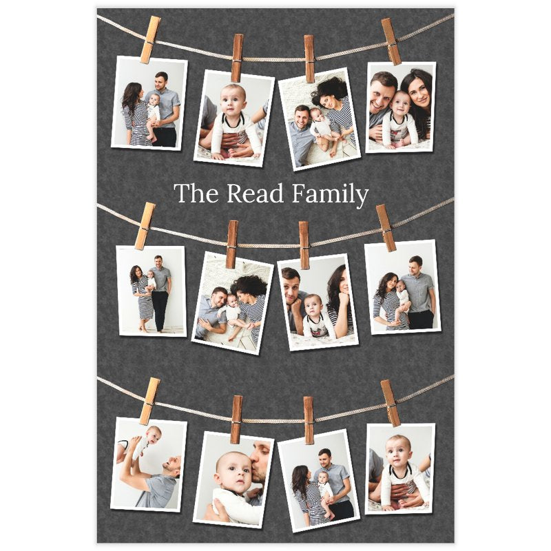 Custom Collage Poster 20x30 Matte Photo Paper Wall Art - Personal Photo Prints