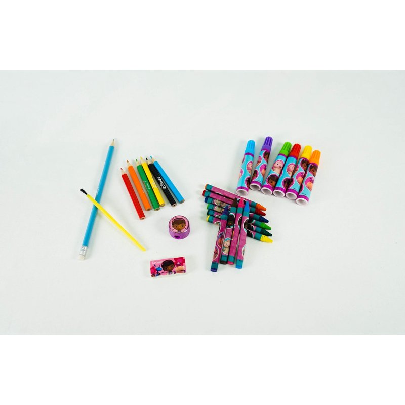 Kids Art Storage Case with Art Supplies - Doc McStuffins Design