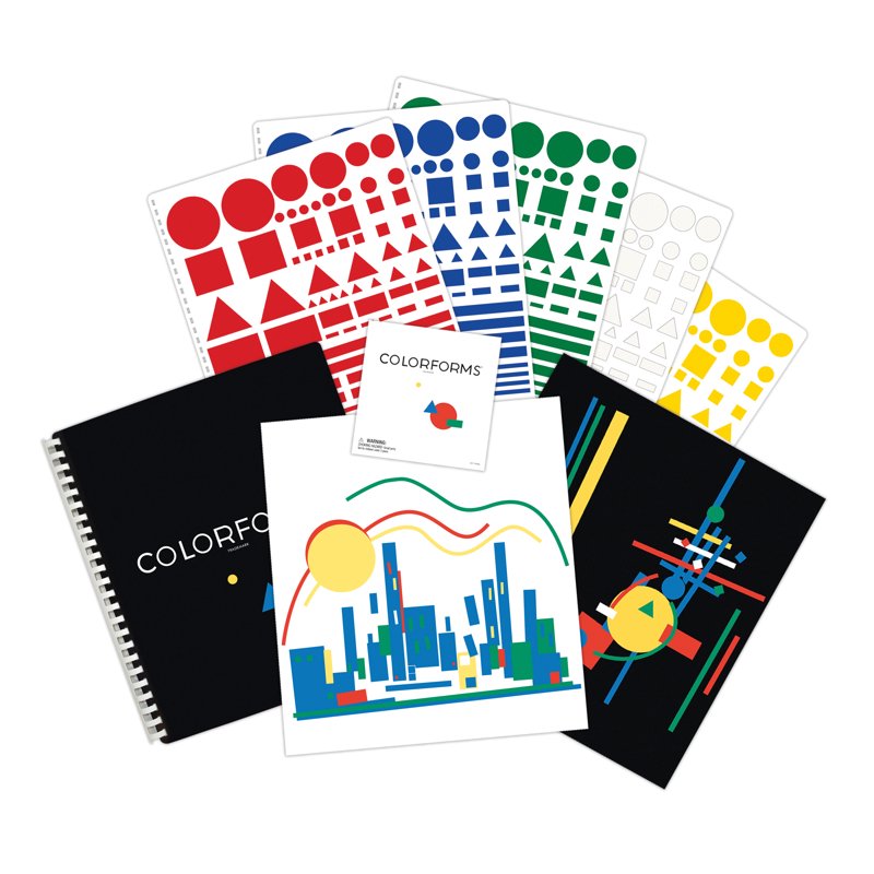 Color Forms Play Set with 350 Color Pieces - Classic Reusable Creative Toy for Ages 3+