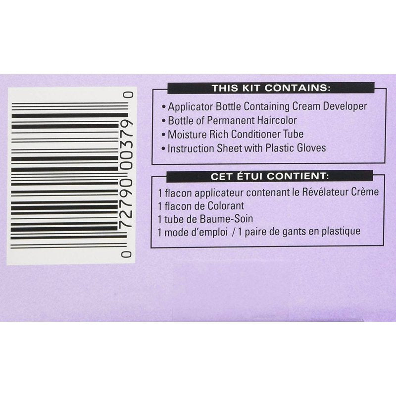 Fade Resistant Hair Color - Unisex Permanent Dye with Nourishing Oils