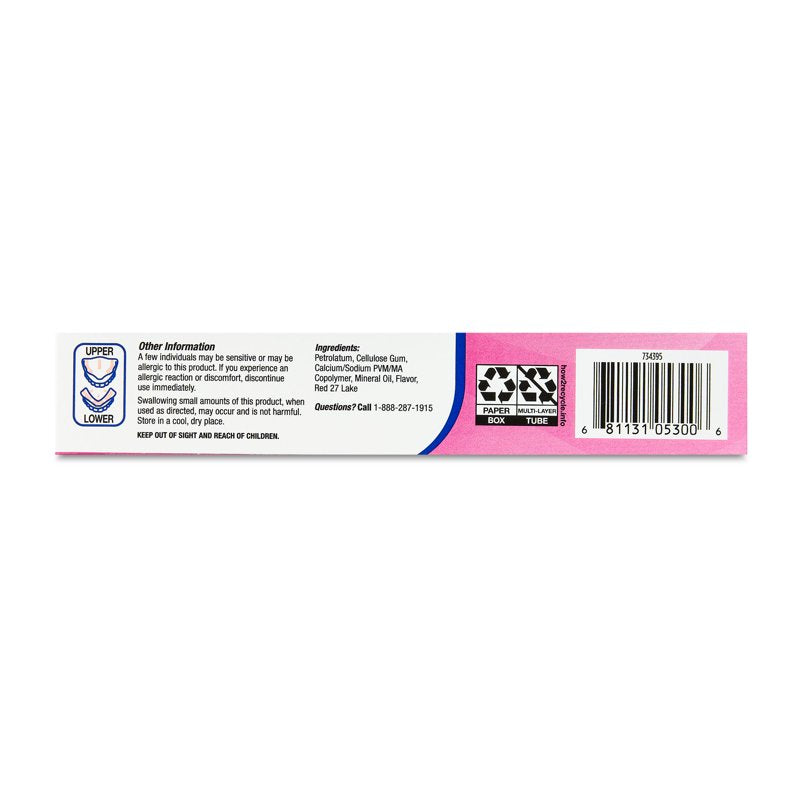 Denture Adhesive Cream - Strong Hold, Zinc-Free, 2.4 oz (Pack of 2)