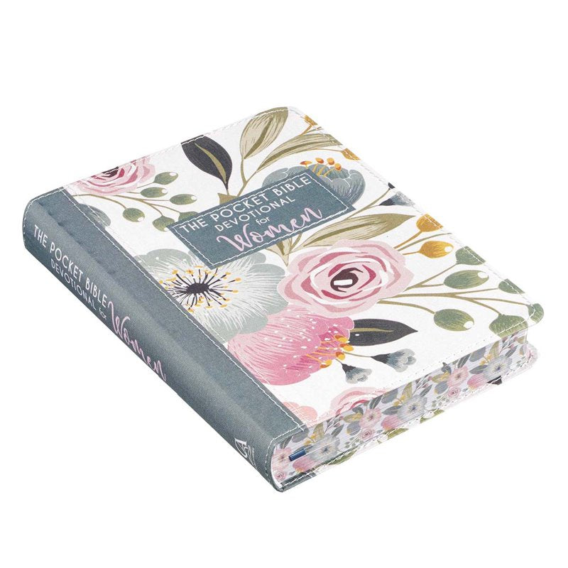 Pocket Bible Devotional for Women Floral Cover - Inspirational Christian Gift