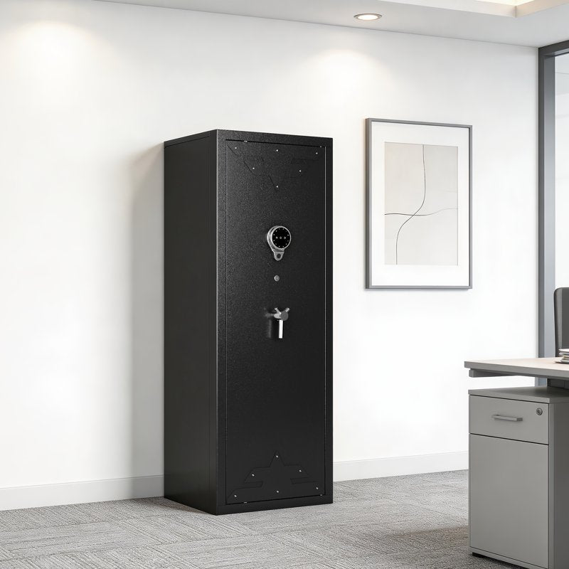 Biometric Gun Safe with Quick Access Fingerprint Lock - Holds 10-15 Guns