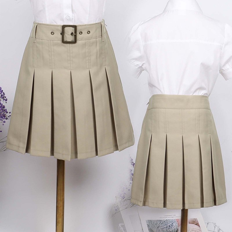 Girls School Uniform Pleated Skirt - Casual British Style Tennis Skirt for Ages 4-18