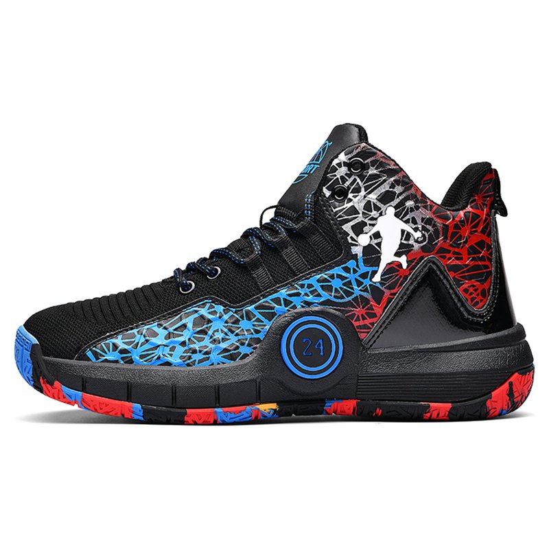 Kids Basketball Shoes High Top Sneakers Non-Slip Breathable Comfortable for Boys Girls