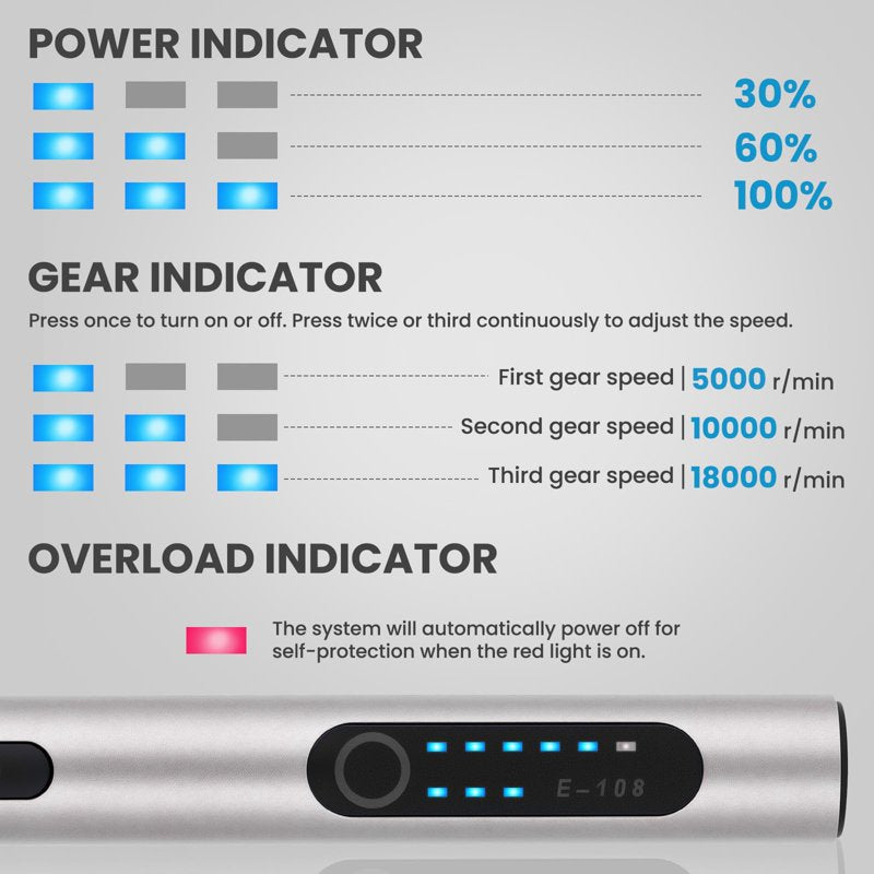 Cordless Engraving Pen Kit with 48 Bits & 4 Stencils - USB-C Rechargeable, Metal & Wood Engraver