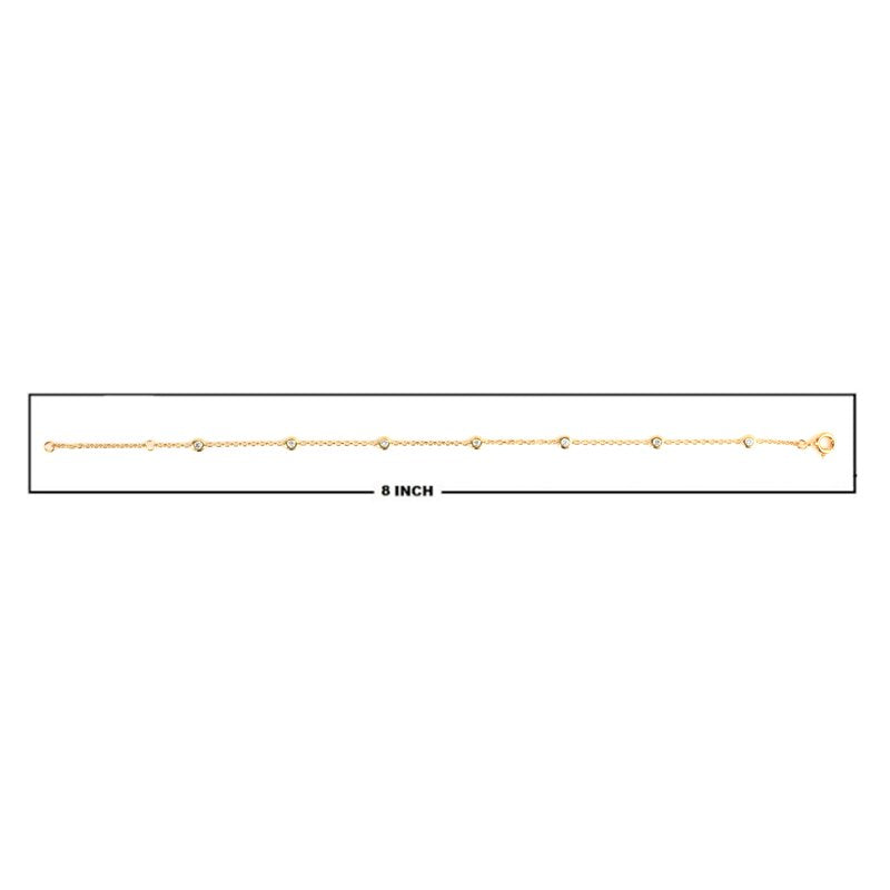 Lab Grown Diamond Bracelet for Women 1/5 Ct Sterling Silver Jewelry