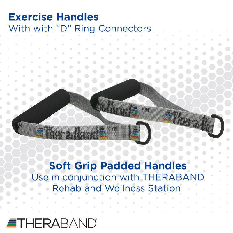 Resistance Band Handles for Exercise & Rehabilitation - Pair