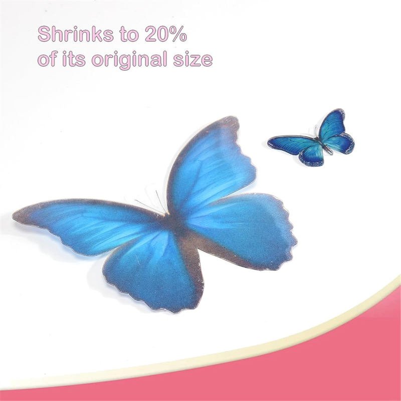 Printable Shrink Dink Sheets - Translucent Plastic for Inkjet Crafts, 6 Sheets