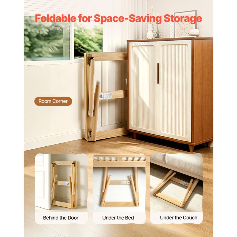 Foldable Wooden Sensory & Activity Table for Kids with Dual-Sided Board, Storage & Non-Slip Feet