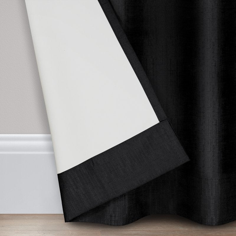 Blackout Window Curtain Panel - Grommet Top, Thermal Insulated, 84 Inch Length
